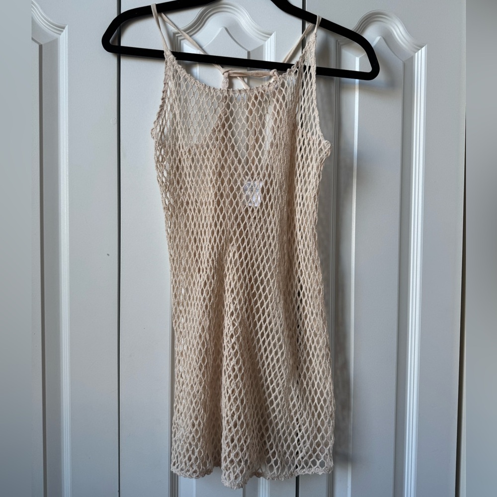 Wild Fable Mesh Beige Swimsuit Coverup - Size Small
